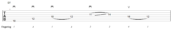 Sweep picking patterns D7