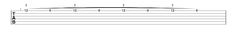 guitar tapping technique exercise 1