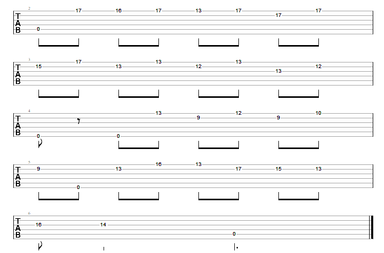 neoclassical guitar pattern in A harmonic minor