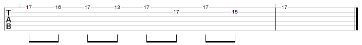 pedal tone example tab